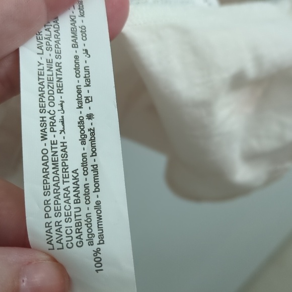 Zara asymmetrical  White and blush Tie-Dye midi half button down oversized Dress - Picture 7 of 7